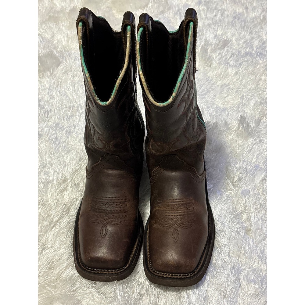 Women's Justin Gypsy Raya GY2900 Western Cowgirl Brown Leather‎ Boots size 6.5